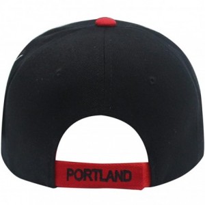 Baseball Caps Team Color City Name Embroidered Baseball Cap Hat Unisex Football Basketball - Portland - CV18CZGWKWU $13.88