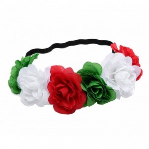 Headbands Rose Flower Headband Floral Crown Mexican Hair Wreath (Christmas) - Christmas - CN189MS4OE3 $11.42