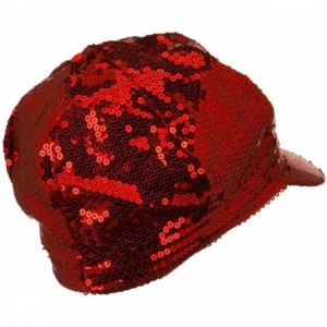 Newsboy Caps Sequin Newsboy Cap - Red W15S66C - CN110PMXRNR $17.10