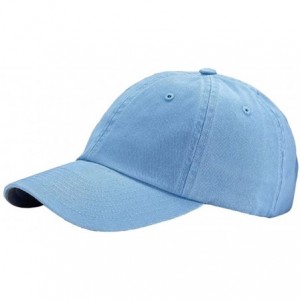 Baseball Caps 6 Panel Washed Twill Cap - Sky Blue - C9110J7CS9H $7.78