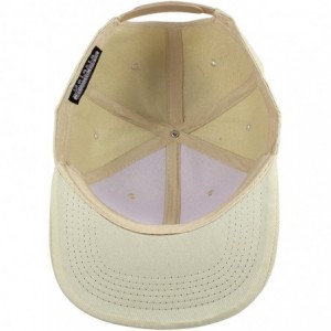 Baseball Caps Plain Blank Flat Brim Adjustable Snapback Baseball Caps LOT 6 Pack - Khaki - C118WG0ODWI $12.92