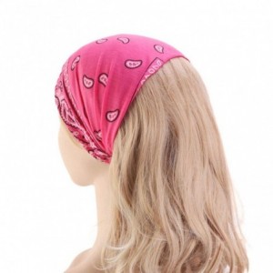 Cold Weather Headbands Headband Fashion Running Athletic Knotted - 6 Pack Paisley Bandana Headband for Women B - C7198HDNE36 ...