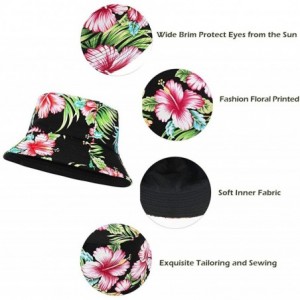 Bucket Hats Bucket Hat Sun Hats for Women Travel Summer Beach Hat Sun Protection Womens Sun Hat Bucket Hats - F Beige Floral ...