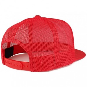 Baseball Caps Blondie and Brownie Embroidered 5 Panel Flat Bill Mesh Cap - Red - CB18CZ0QNHZ $34.36