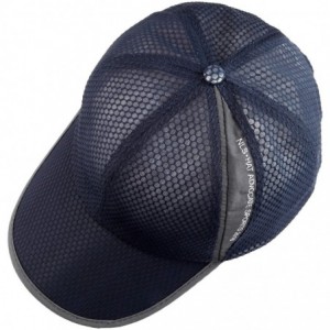 Baseball Caps Sport Sun Hat- Adjustable Baseball Cap Dry Quick Weightlight Mesh Hats - 023-navy Blue - CA1822EAZ5A $10.31