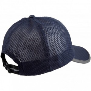 Baseball Caps Sport Sun Hat- Adjustable Baseball Cap Dry Quick Weightlight Mesh Hats - 023-navy Blue - CA1822EAZ5A $19.85