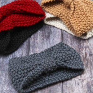 Cold Weather Headbands Knitted Hairband Crochet Twist Ear Warmer Winter Braided Head Wraps for Women Girls - Color C - C018L4...
