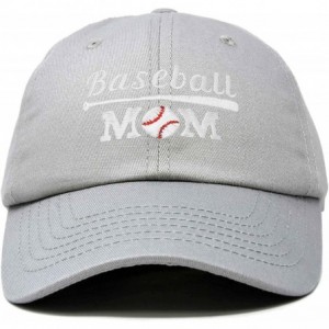 Baseball Caps Baseball Mom Women's Ball Cap Dad Hat for Women - Gray - CM18K339Q6S $31.17