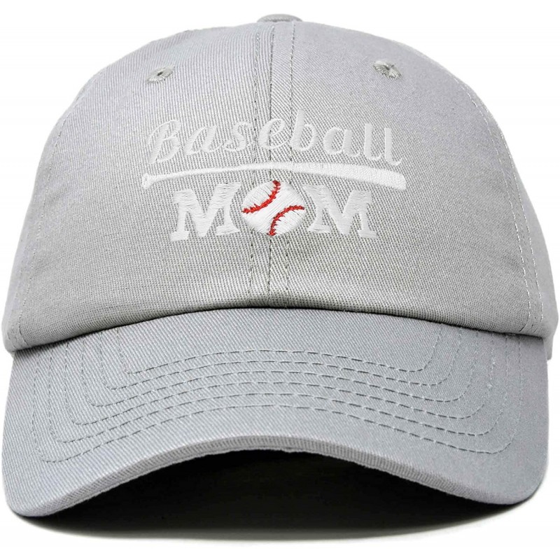 Baseball Caps Baseball Mom Women's Ball Cap Dad Hat for Women - Gray - CM18K339Q6S $12.55