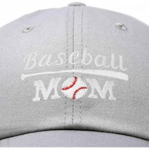 Baseball Caps Baseball Mom Women's Ball Cap Dad Hat for Women - Gray - CM18K339Q6S $12.55