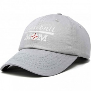 Baseball Caps Baseball Mom Women's Ball Cap Dad Hat for Women - Gray - CM18K339Q6S $12.55