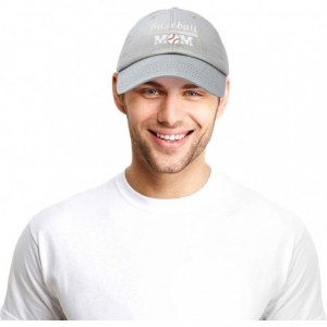 Baseball Caps Baseball Mom Women's Ball Cap Dad Hat for Women - Gray - CM18K339Q6S $12.55