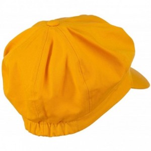 Newsboy Caps Hot Pink Ribbon Breast Cancer Embroidered Newsboy Cap - Yellow - C411MJ482CF $27.23