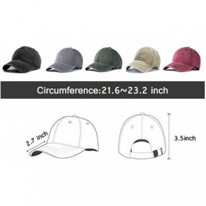 Baseball Caps Women's&Men's Pocket Design Adjustable Washed Baseball Cap Unisex Hats - Natural - CY193UQ3GHR $22.07