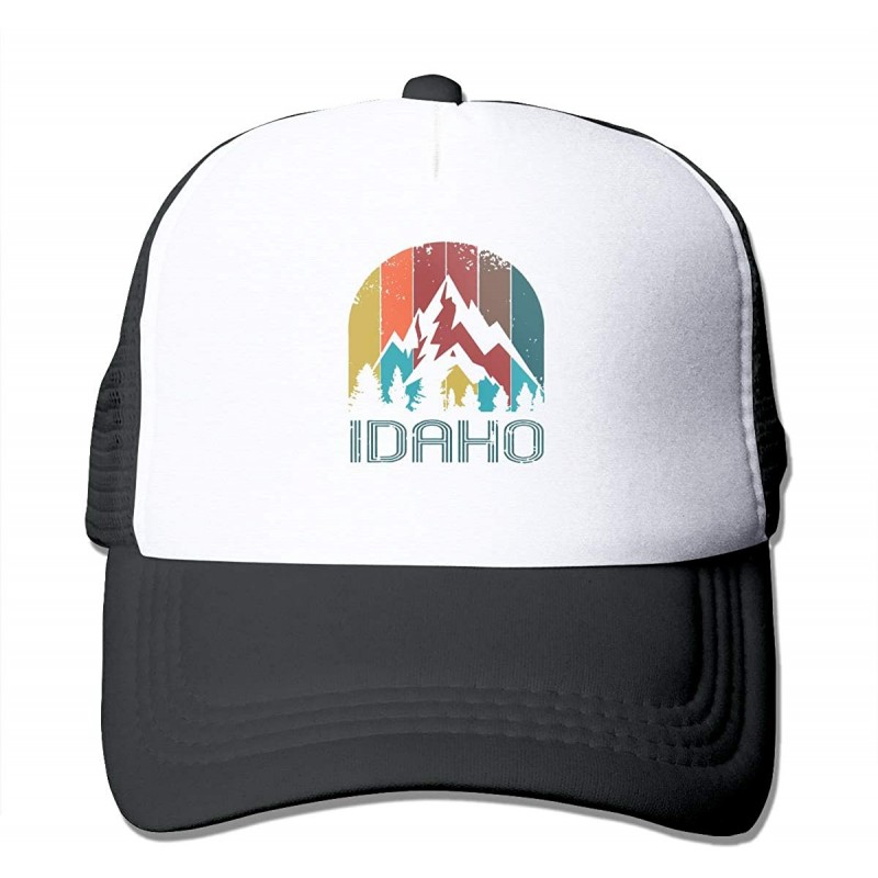 Baseball Caps Idaho Adjustable Mesh Trucker Baseball Cap Men/Women Dad Hat - CQ18R2X23ON $16.87