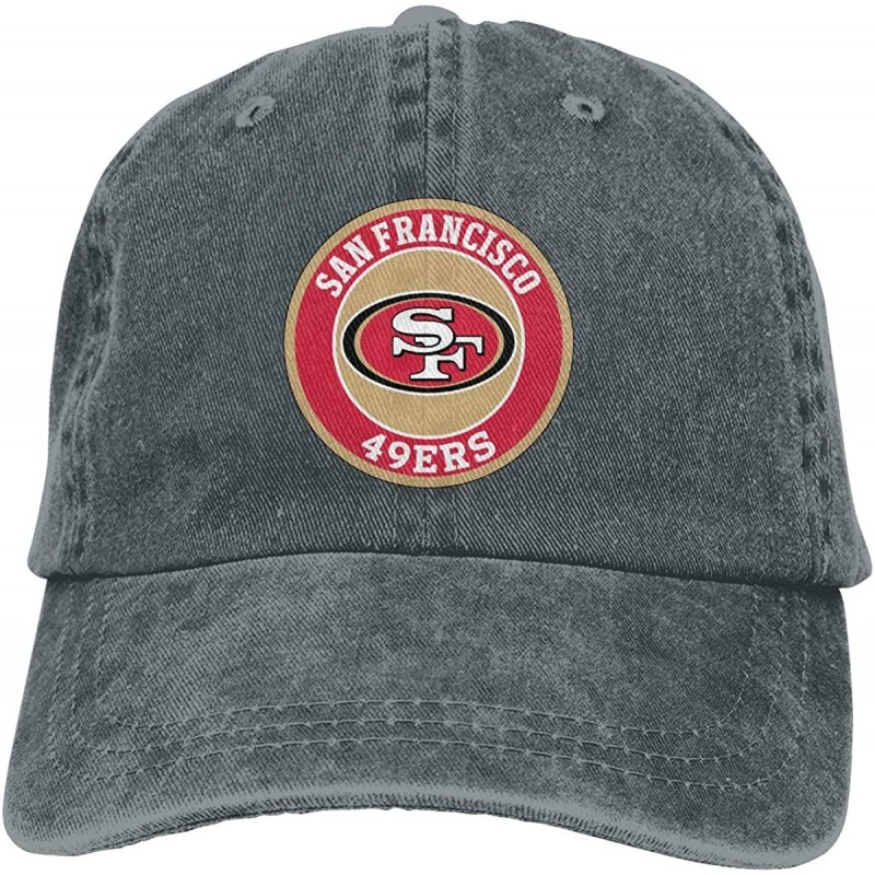Baseball Caps Men and Women General Caps San Francisco 49ers Hat Cotton Baseball Cap - Deep Heather - C519240E0LR $18.52