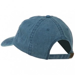 Baseball Caps Hawaii Flower Aloha Embroidered Washed Cap - Blue - CH11RNPI5SV $27.20