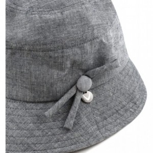 Sun Hats Light Weight Packable Women's Wide Brim Sun Bucket Hat - Sophie-grey - CS18GQU9U0K $18.08